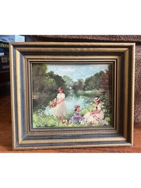 Winde Fine Prints 'Flower Gatherers' by Demarest Framed Print No 325 8x10